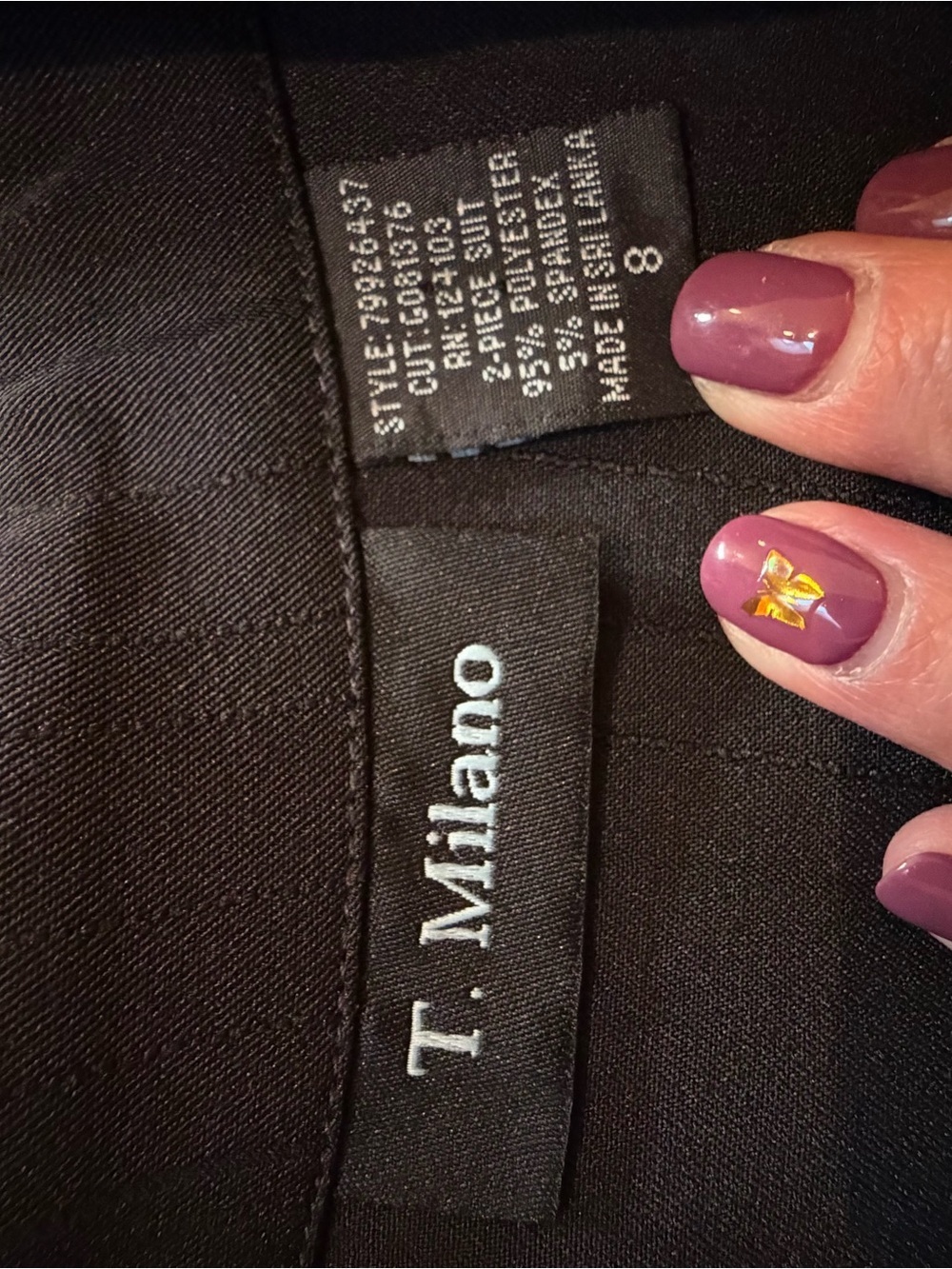 T. Milano Black Women's Blazer - Picture 7 of 7